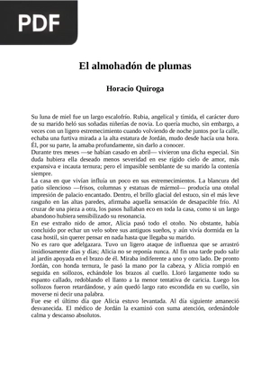 El almohadón de plumas