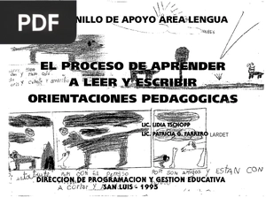 El proceso de aprender a leer y a escribir. Orientaciones pedagógicas