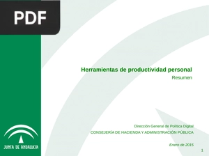 Herramientas de productividad personal (Presentación)