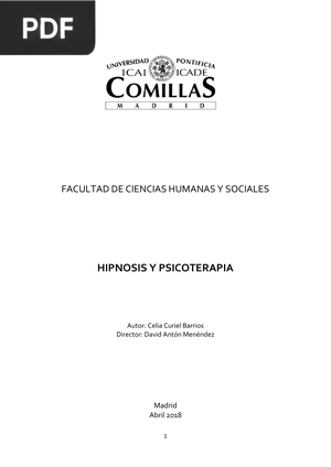 Hipnosis y Psicoterapia