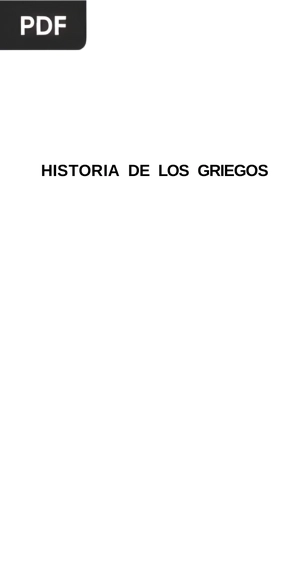 Historia de los Griegos