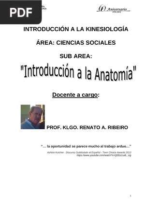 Introducción a la Anatomía