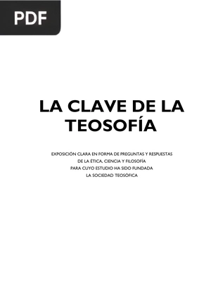 La clave de la teosofía