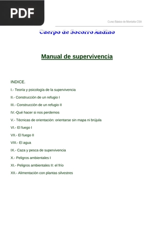 Manual de supervivencia