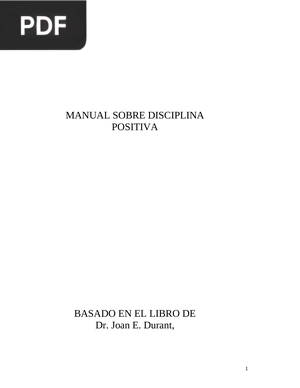 Manual sobre disciplina positiva