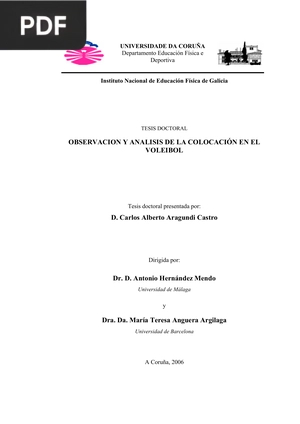 Observación y análisis de la colocación en el voleibol