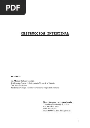 Obstrucción intestinal