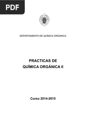 Prácticas de química orgánica II