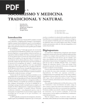 Socorrismo y medicina tradicional y natural