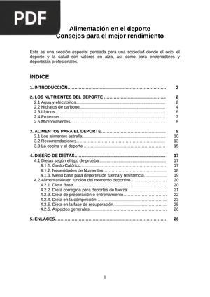 Alimentación en el deporte. Consejos para el mejor rendimiento