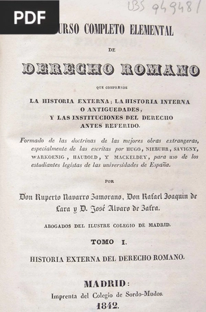 Curso Completo Elemental de Derecho Romano