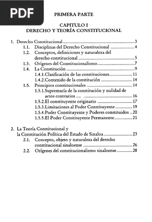 Derecho Constitucional Sinaloense