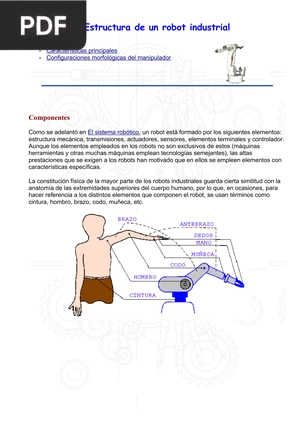 Estructura de un robot industrial