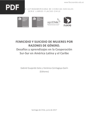 Feminicidio y suicidio de mujeres por razones de género