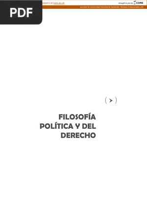 Filosofía política y del derecho