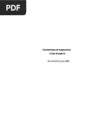 Fundamentos de Negociación