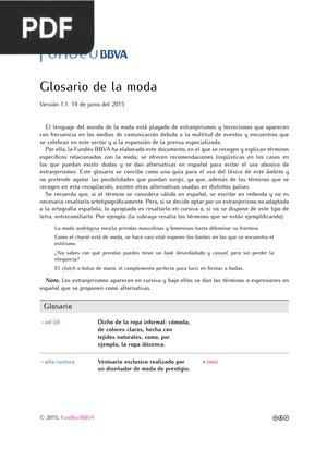 Glosario de la moda