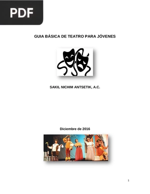 Guía básica de teatro para jóvenes