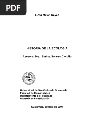 Historia de la Ecología