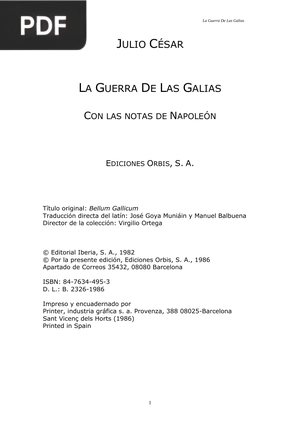 La Guerra de las Galias