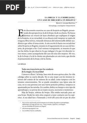 La bruja y la embrujada: un caso de brujería en Bogotá