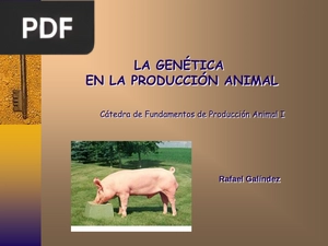 La genética en la producción animal (Presentación)