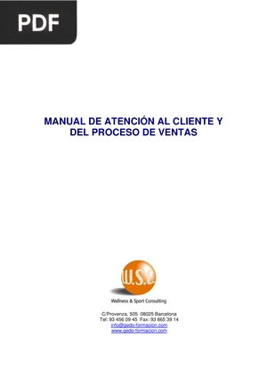 Manual de atención al cliente y del proceso de ventas