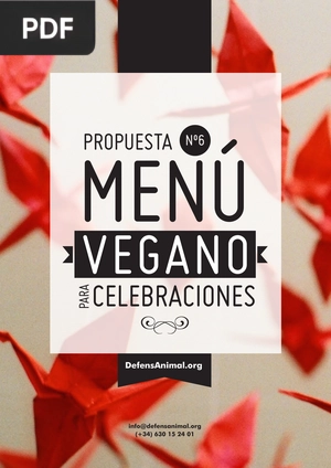 Menú vegano para celebraciones