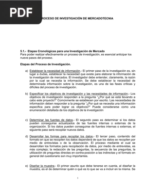 Proceso de investigación de mercadotecnia