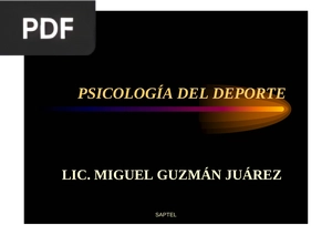 Psicología del Deporte (Presentación)