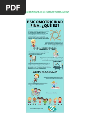 Psicomotricidad fina.¿Qué es?