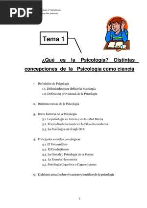 ¿Qué es la Psicología? Distintas concepciones de la Psicología como ciencia