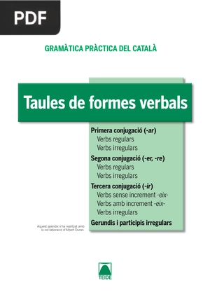 Taules de formes verbals