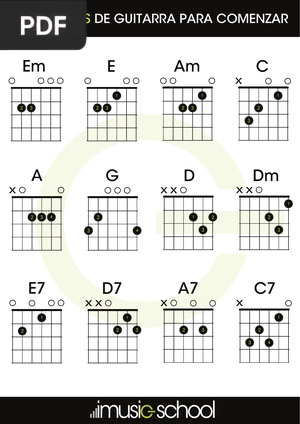 12 acordes de guitarras para comenzar