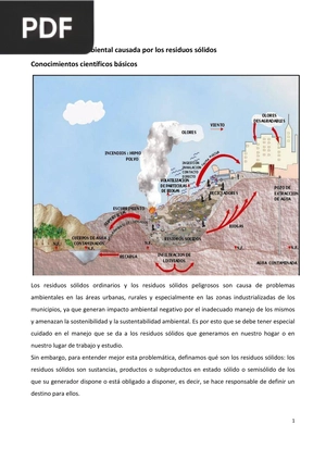 Contaminación ambiental causada por los residuos sólidos. Conocimientos científicos básicos (Artículo)