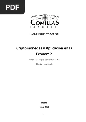 Criptomonedas y Aplicación en la Economía