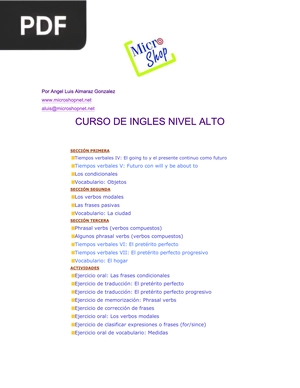 Curso de Inglés Nivel Alto