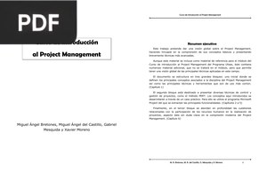 Curso de introducción al Project Management