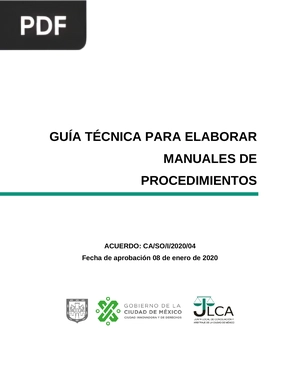 Guía técnica para elaborar manuales de procedimientos