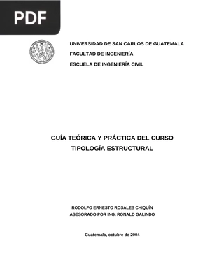 Guía teórica y práctica del curso tipología estructural