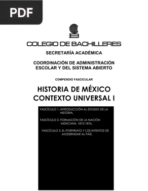 Historia de México y contexto Universal