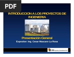 Introducción a los proyectos de ingeniería (Presentación)