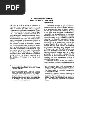 La burocracia otomana: modernización y reforma