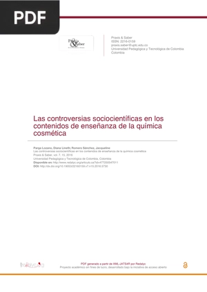 Las controversias sociocientíficas en los contenidos de enseñanza de la química cosmética