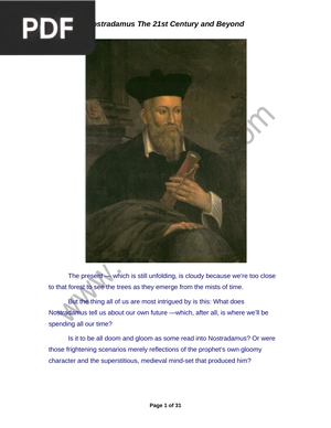 Nostradamus The 21st Century and Beyond (Inglés)