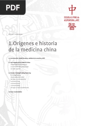 Orígenes e Historia de la Medicina China