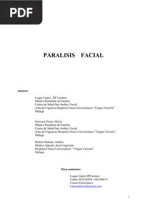 Parálisis facial