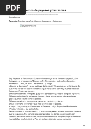 Payasote. Cuentos de payasos y fantasmas