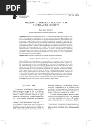 Resiliencia: Definición, características y utilidad del concepto