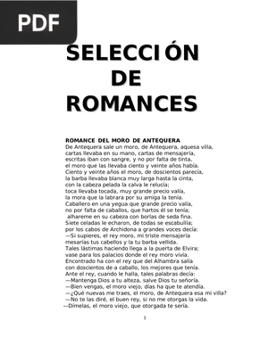 Selección de romances